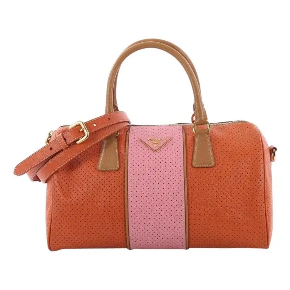 Prada Saffiano Fori Perforated Boston Bag - Picture 11 of 12
